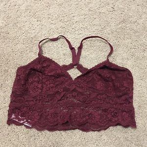 Maroon bralette